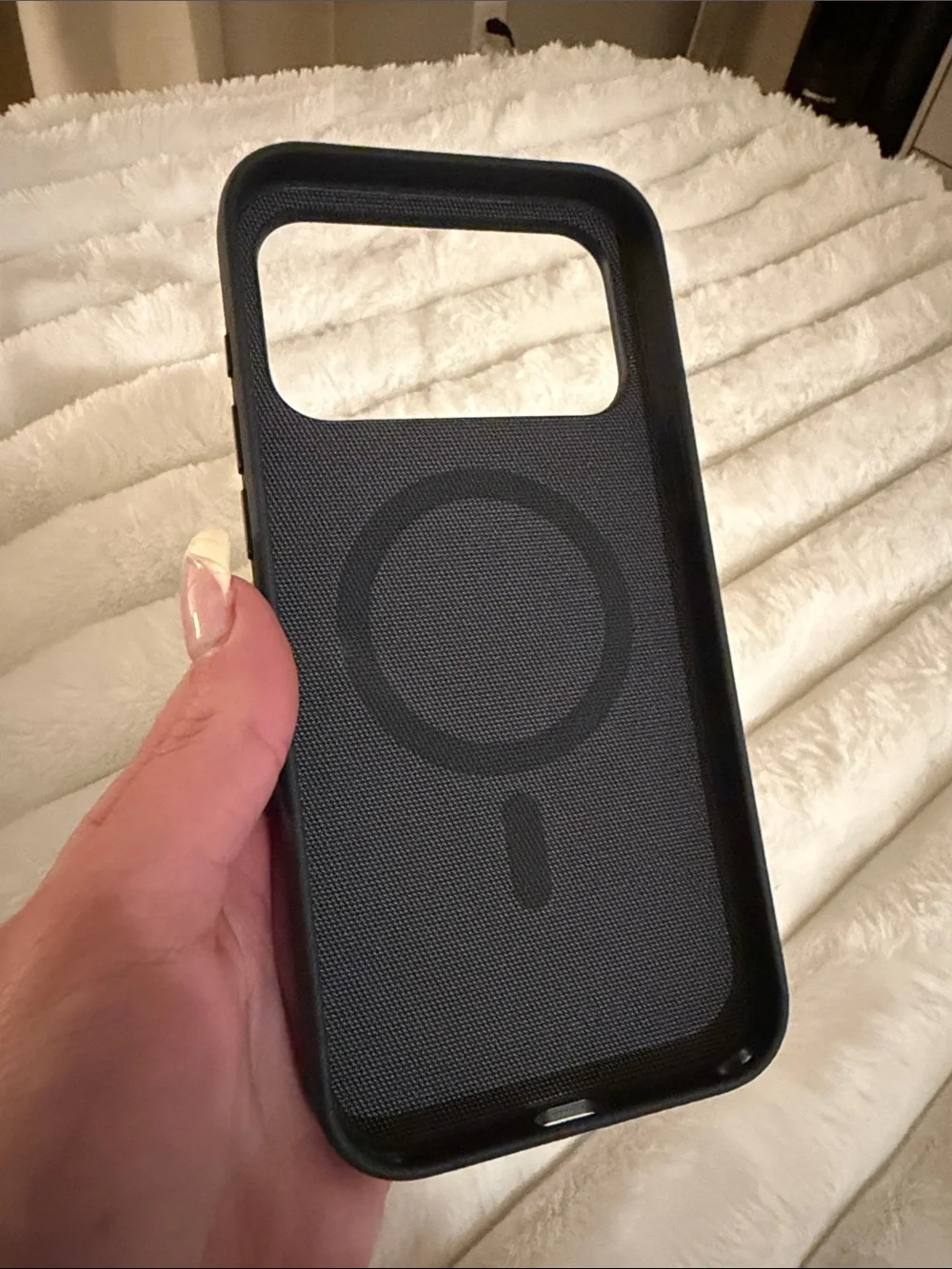 Apple Dark Gray Textured Silicone iPhone Case 17 pro max